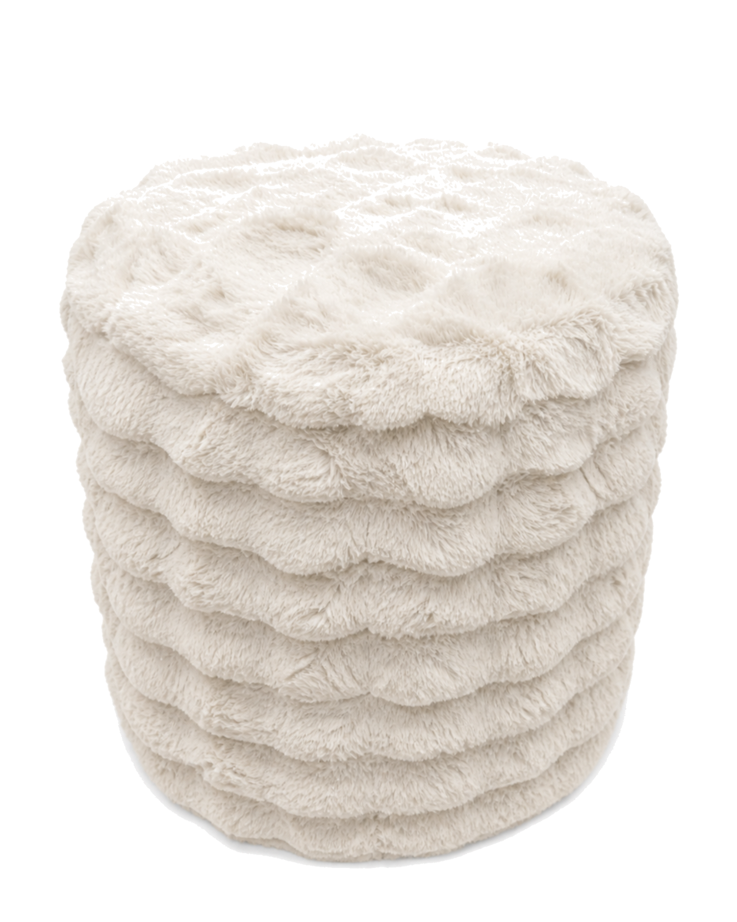 Ronde Poef – Ivory