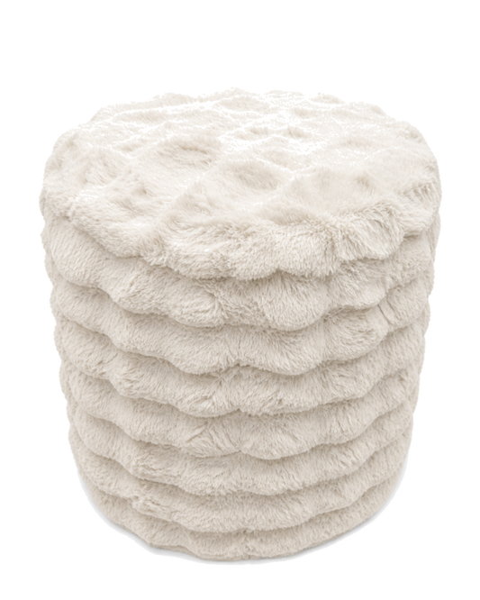Ronde Poef – Ivory