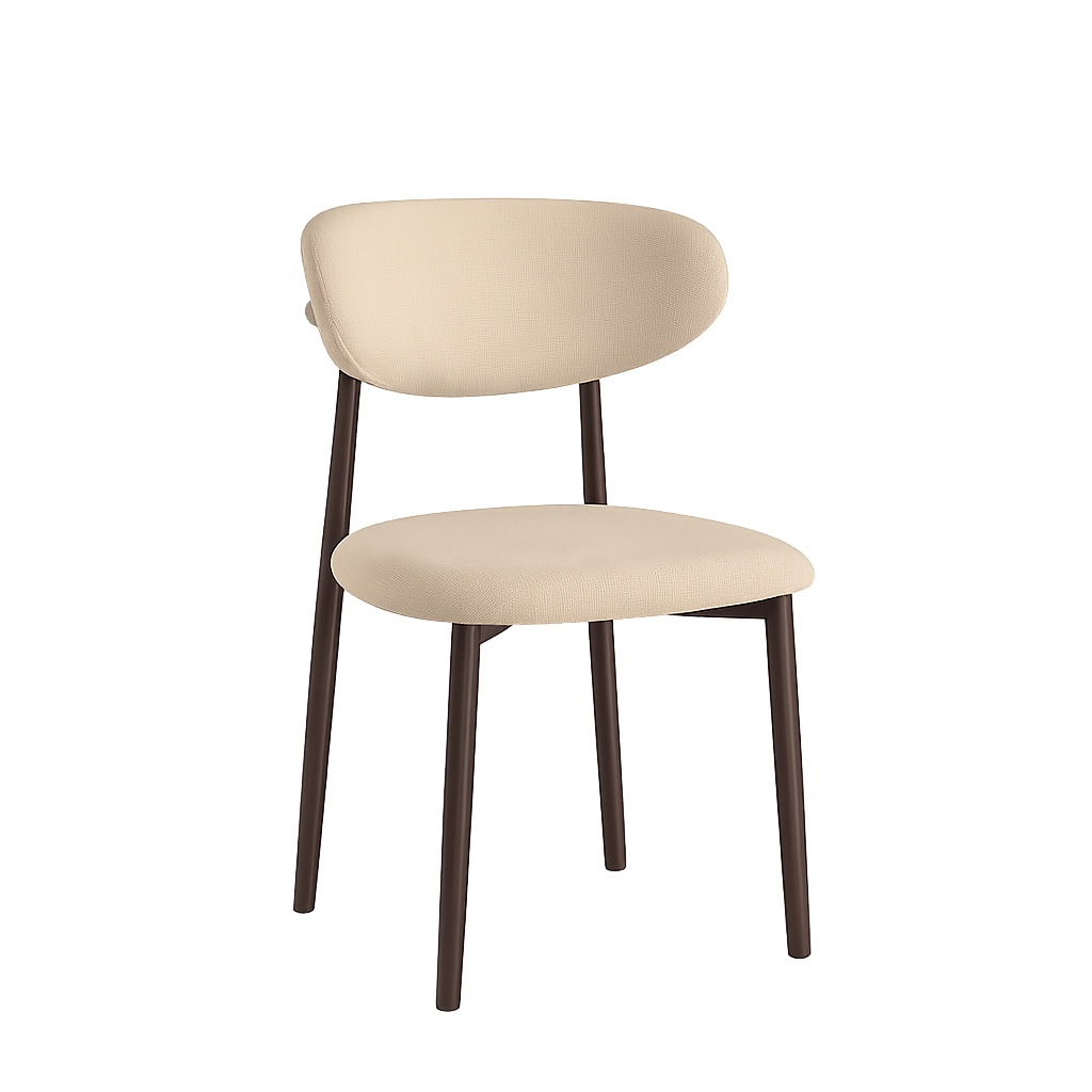 Japandi Eetkamerstoel Ronnie – beige 03 stof