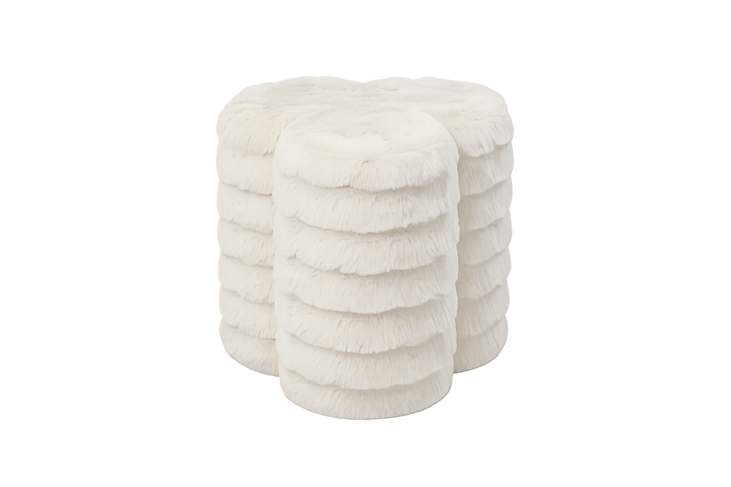 Wave Poef – Ivory (47x44x45 cm)